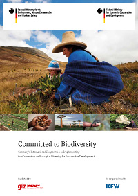 Frontpage of the brochure Committed to Biodiversity